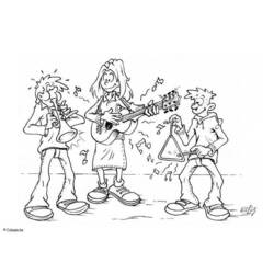 Coloring page: Musician (Jobs) #102635 - Free Printable Coloring Pages