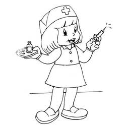 Coloring page: Nurse (Jobs) #170415 - Free Printable Coloring Pages