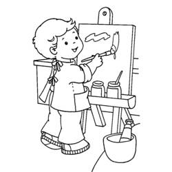 Coloring page: Painter (Jobs) #104302 - Free Printable Coloring Pages