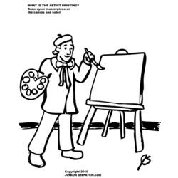 Coloring page: Painter (Jobs) #104382 - Free Printable Coloring Pages