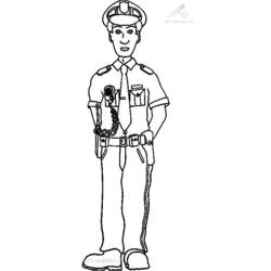 Coloring page: Police Officer (Jobs) #105364 - Free Printable Coloring Pages