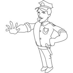 Coloring page: Police Officer (Jobs) #105398 - Free Printable Coloring Pages