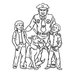 Coloring page: Police Officer (Jobs) #105411 - Free Printable Coloring Pages