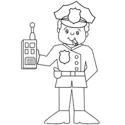 Coloring page: Police Officer (Jobs) #105432 - Free Printable Coloring Pages
