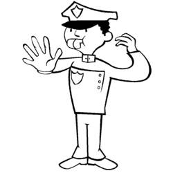 Coloring page: Police Officer (Jobs) #105459 - Free Printable Coloring Pages