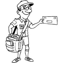 Coloring page: Postman (Jobs) #94908 - Free Printable Coloring Pages