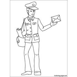 Coloring page: Postman (Jobs) #94963 - Free Printable Coloring Pages