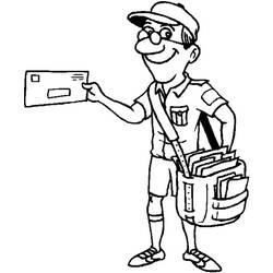 Coloring page: Postman (Jobs) #94986 - Free Printable Coloring Pages