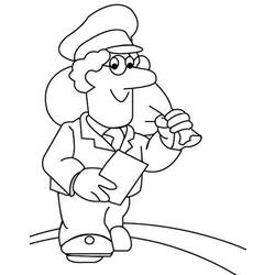 Coloring page: Postman (Jobs) #95065 - Free Printable Coloring Pages