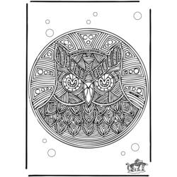 Coloring page: Animals Mandalas (Mandalas) #22697 - Free Printable Coloring Pages