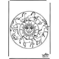 Coloring page: Animals Mandalas (Mandalas) #22767 - Free Printable Coloring Pages