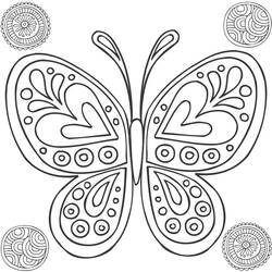 Coloring page: Butterfly Mandalas (Mandalas) #117387 - Free Printable Coloring Pages
