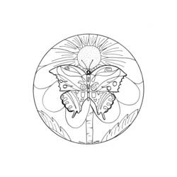 Coloring page: Butterfly Mandalas (Mandalas) #117404 - Free Printable Coloring Pages
