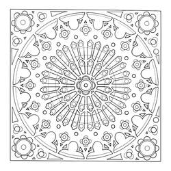 Coloring page: Flake Mandalas (Mandalas) #117773 - Free Printable Coloring Pages