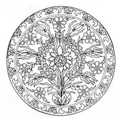 Coloring page: Flowers Mandalas (Mandalas) #117047 - Free Printable Coloring Pages