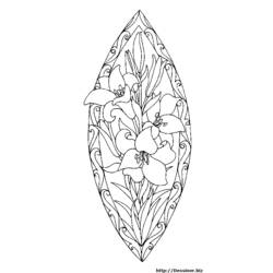 Coloring page: Flowers Mandalas (Mandalas) #117066 - Free Printable Coloring Pages