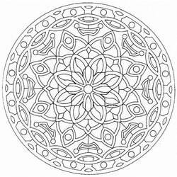 Coloring page: Flowers Mandalas (Mandalas) #117104 - Free Printable Coloring Pages