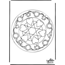 Coloring page: Heart Mandalas (Mandalas) #116713 - Free Printable Coloring Pages