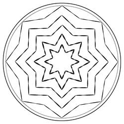 Coloring page: Star Mandalas (Mandalas) #117961 - Free Printable Coloring Pages