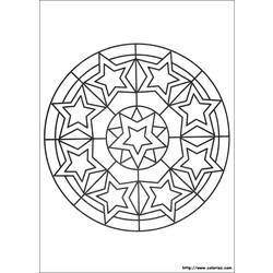 Coloring page: Star Mandalas (Mandalas) #117964 - Free Printable Coloring Pages