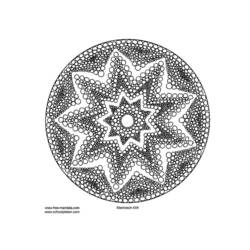 Coloring page: Star Mandalas (Mandalas) #117969 - Free Printable Coloring Pages