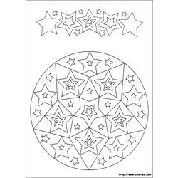 Coloring page: Star Mandalas (Mandalas) #117978 - Free Printable Coloring Pages