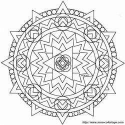 Coloring page: Star Mandalas (Mandalas) #117992 - Free Printable Coloring Pages