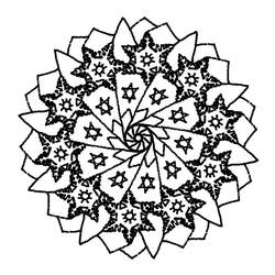 Coloring page: Star Mandalas (Mandalas) #118025 - Free Printable Coloring Pages