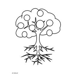 Coloring page: Apple tree (Nature) #163546 - Free Printable Coloring Pages