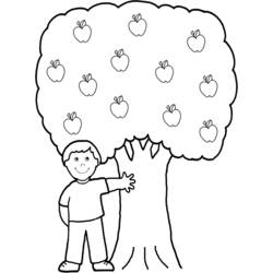 Coloring page: Apple tree (Nature) #163745 - Free Printable Coloring Pages