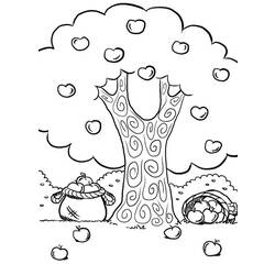 Coloring page: Apple tree (Nature) #163747 - Free Printable Coloring Pages