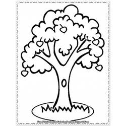 Coloring page: Apple tree (Nature) #163748 - Free Printable Coloring Pages