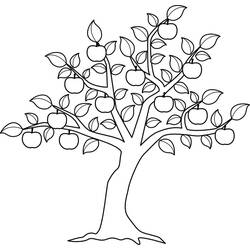 Coloring page: Apple tree (Nature) #163762 - Free Printable Coloring Pages