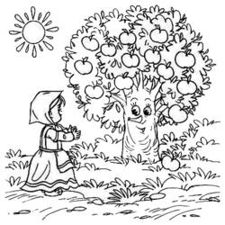 Coloring page: Apple tree (Nature) #163773 - Free Printable Coloring Pages