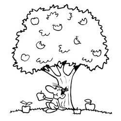 Coloring page: Apple tree (Nature) #163777 - Free Printable Coloring Pages