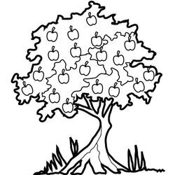 Coloring page: Apple tree (Nature) #163846 - Free Printable Coloring Pages