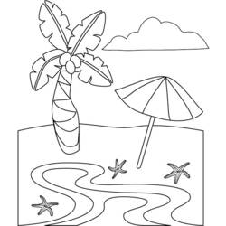 Coloring page: Beach (Nature) #158968 - Free Printable Coloring Pages