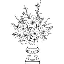 Coloring page: Bouquet of flowers (Nature) #160766 - Free Printable Coloring Pages