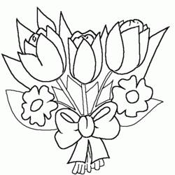 Coloring page: Bouquet of flowers (Nature) #160783 - Free Printable Coloring Pages