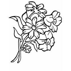 Coloring page: Bouquet of flowers (Nature) #160826 - Free Printable Coloring Pages