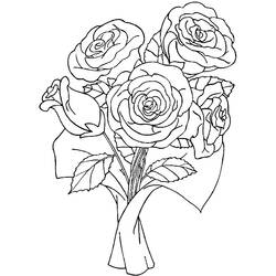 Coloring page: Bouquet of flowers (Nature) #160972 - Free Printable Coloring Pages