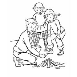 Coloring page: Campfire (Nature) #156771 - Free Printable Coloring Pages
