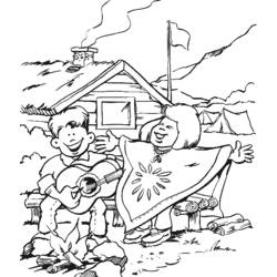 Coloring page: Campfire (Nature) #156777 - Free Printable Coloring Pages