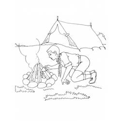 Coloring page: Campfire (Nature) #156811 - Free Printable Coloring Pages