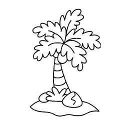 Coloring page: Coconut tree (Nature) #162125 - Free Printable Coloring Pages