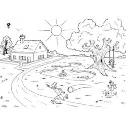Coloring pages: Countryside - Free Printable Coloring Pages