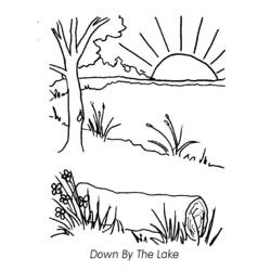 Coloring page: Lake (Nature) #166077 - Free Printable Coloring Pages