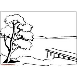 Coloring page: Lake (Nature) #166079 - Free Printable Coloring Pages