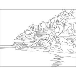 Coloring page: Lake (Nature) #166099 - Free Printable Coloring Pages