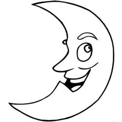 Coloring page: Moon (Nature) #155570 - Free Printable Coloring Pages